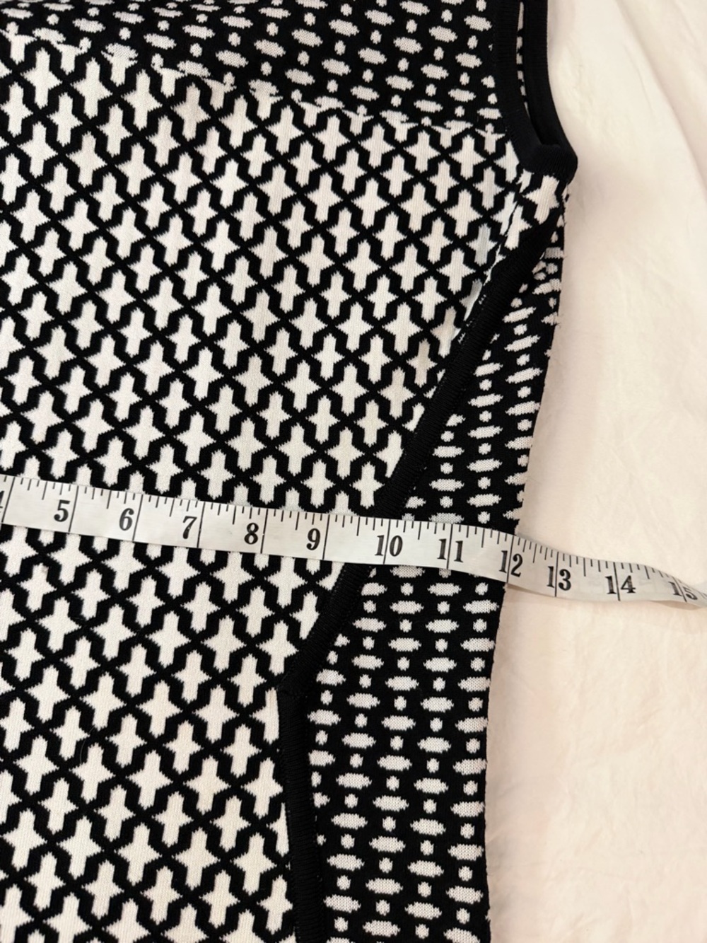 NEW TORN BY RONNY KOBO Tali Knit Bodycon Dress Black & White S - Picture 10 of 13